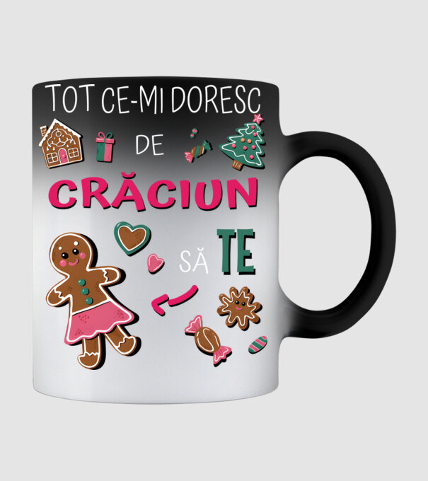 Tot ce-mi doresc de Crăciun să TE Femei Negru model negru pe tricou