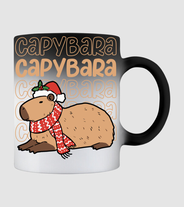 Xmas Cappy model negru pe tricou