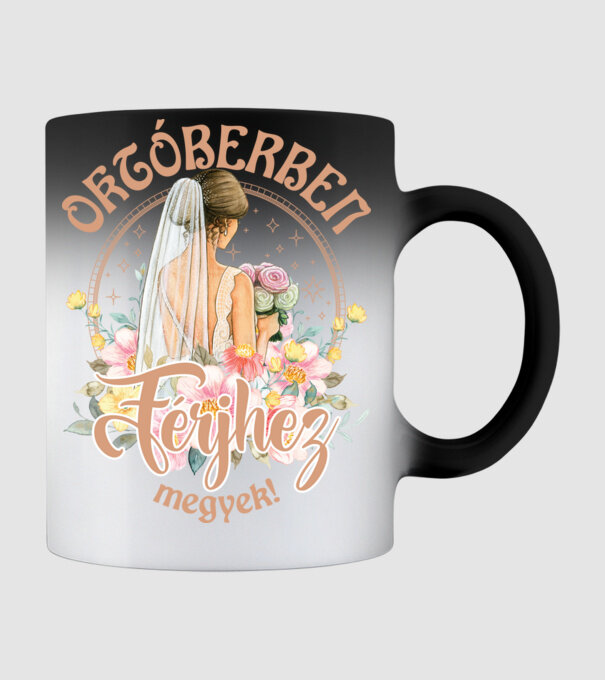 mă mărit - în octombrie model negru pe tricou