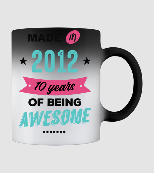 MADE in 2012 model negru pe tricou
