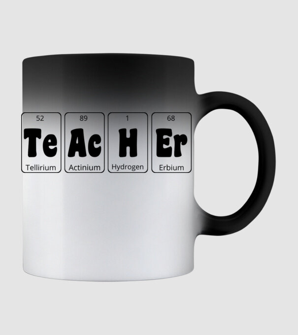 Teacher periodic model negru pe tricou