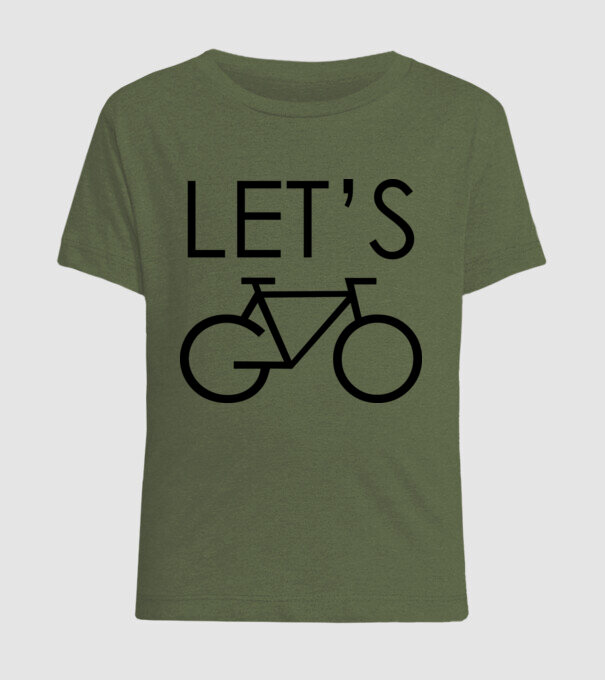 Let's go model kaki pe tricou