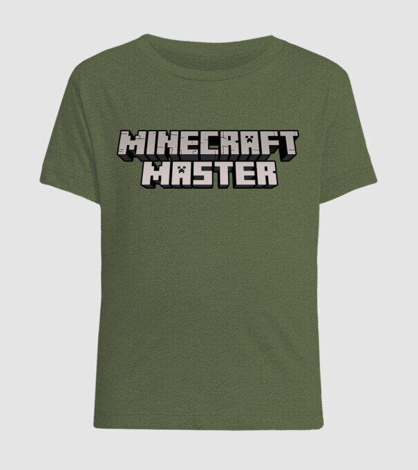Minecraft Master model kaki pe tricou