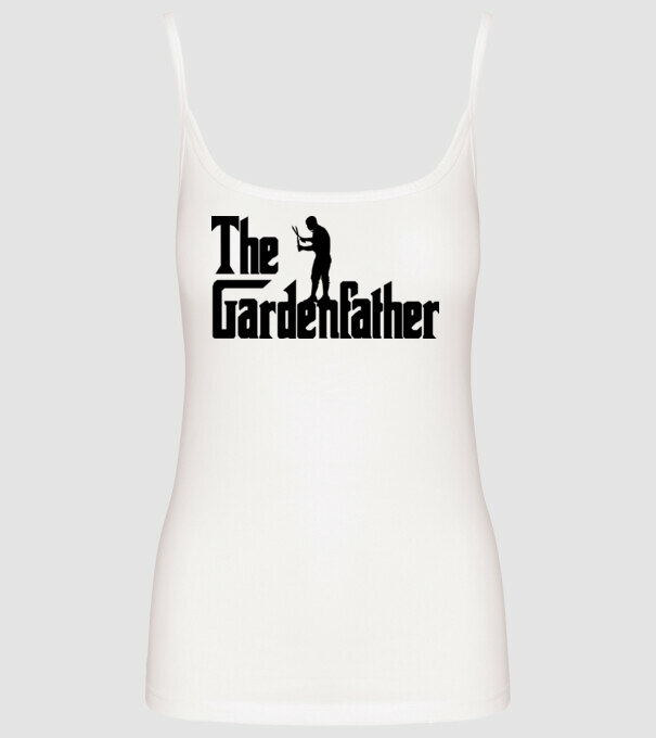 The Gardenfather model alb pe tricou