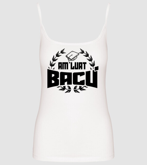 Am luat bacu model alb pe tricou