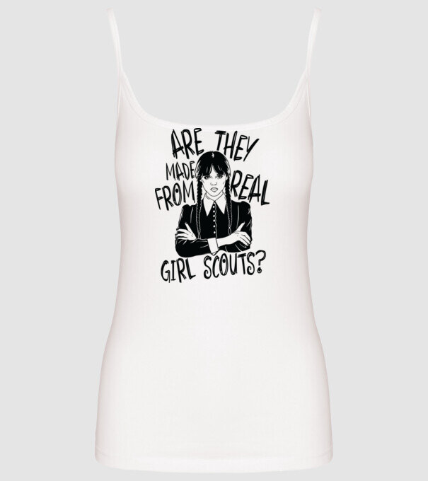 Are the made from real girl scouts model alb pe tricou