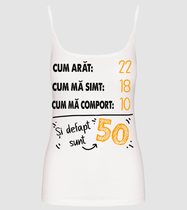 Aspect, senzație, comportament 50 Alb model alb pe tricou