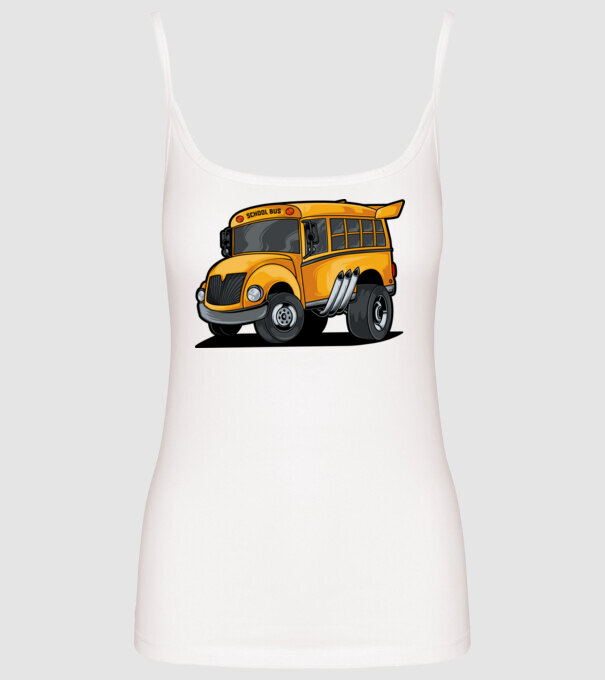 Autobuze model alb pe tricou