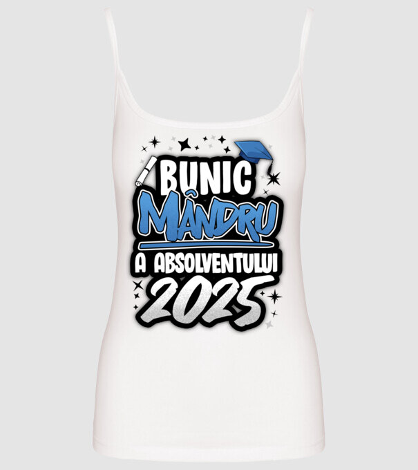 Bunic MÂNDRU a absolventului model alb pe tricou