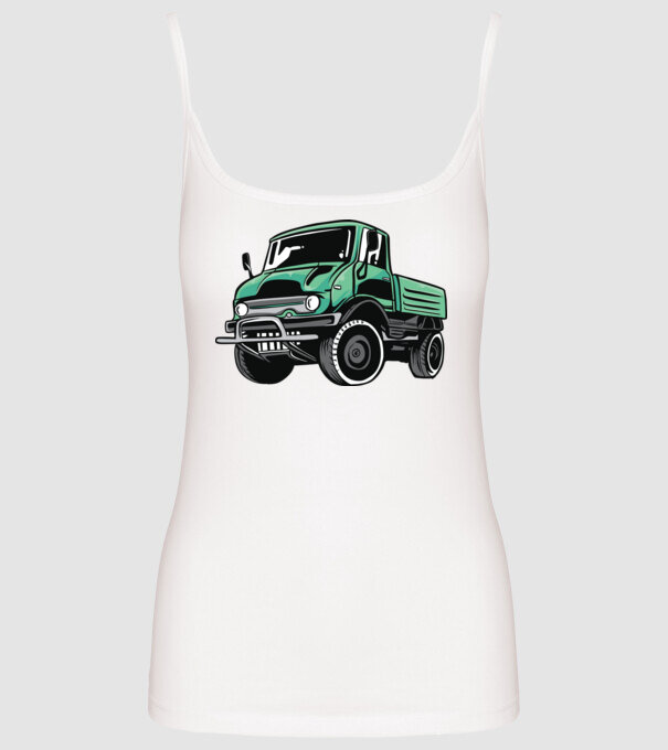 Camioane model alb pe tricou