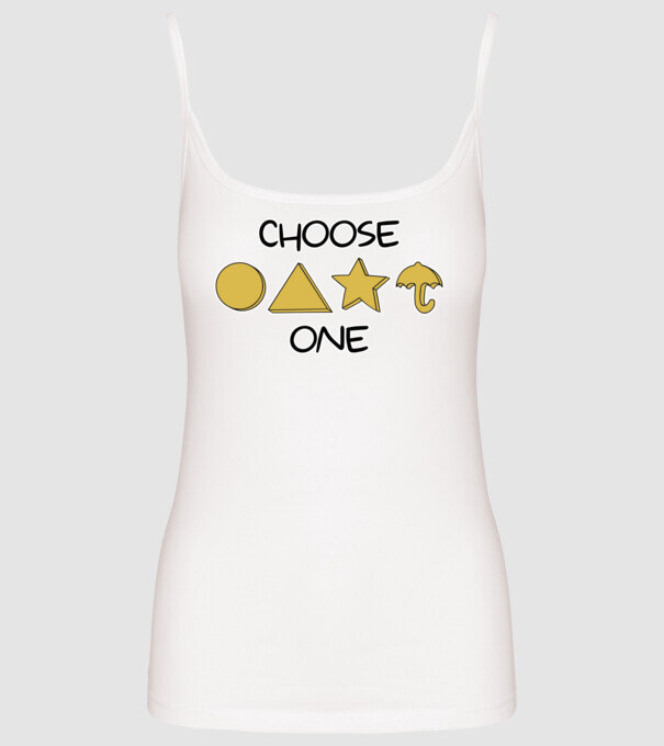choose one squid game model alb pe tricou