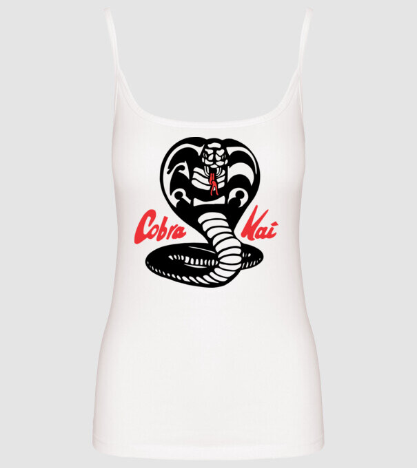 cobra kai classic logo model alb pe tricou