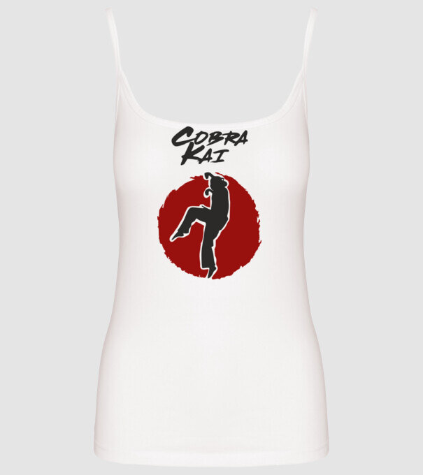 cobra kai larusso model alb pe tricou