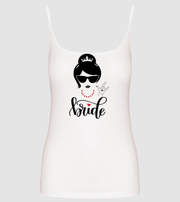 Cool Bride model alb pe tricou