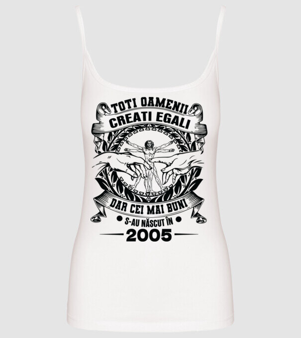 Da Vinci 20 2005 model alb pe tricou