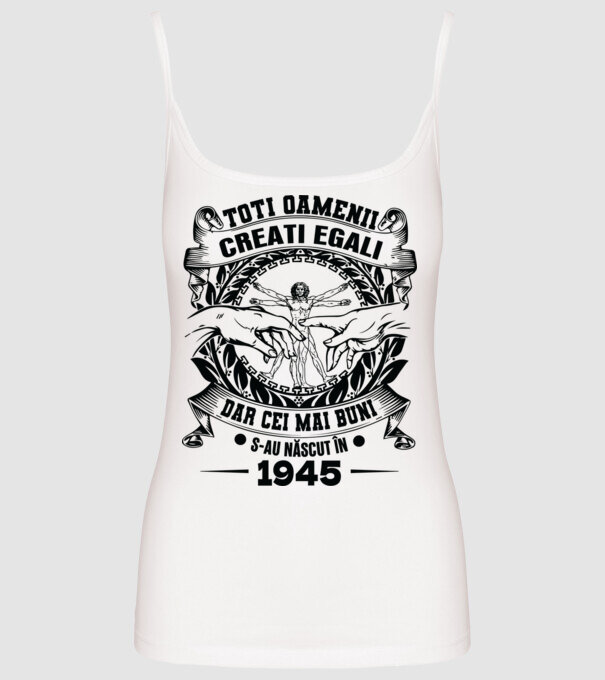 Da Vinci 80 1945 model alb pe tricou