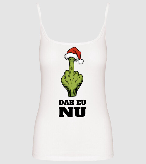Dar eu NU alb model alb pe tricou