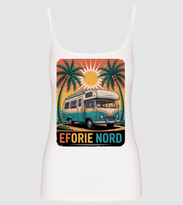 Eforie Nord model alb pe tricou
