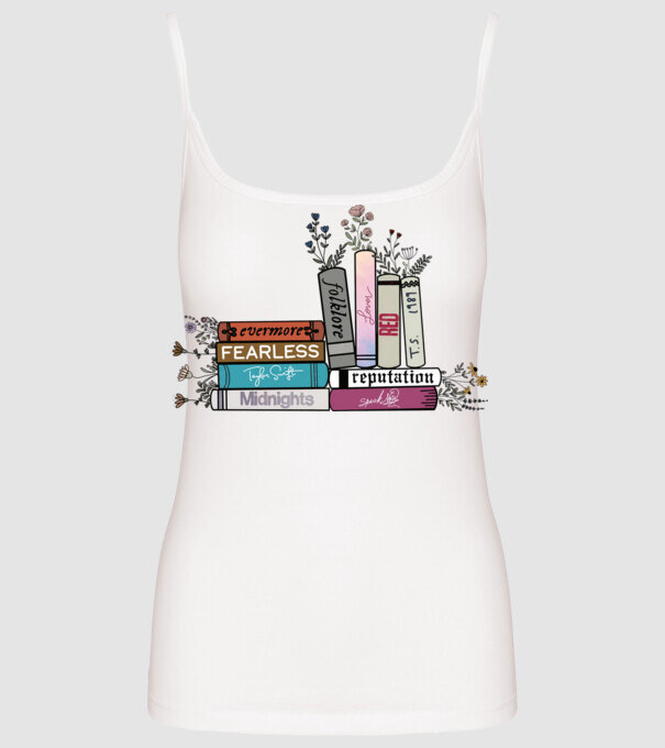 Eras tour books color 2 model alb pe tricou