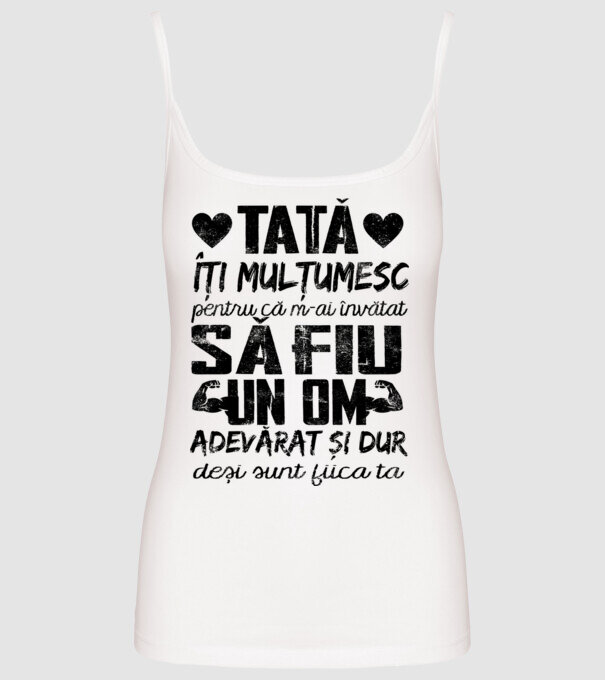 fiică crescută ca fiu Alb model alb pe tricou
