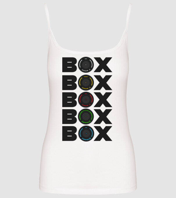 Forma1 box model alb pe tricou