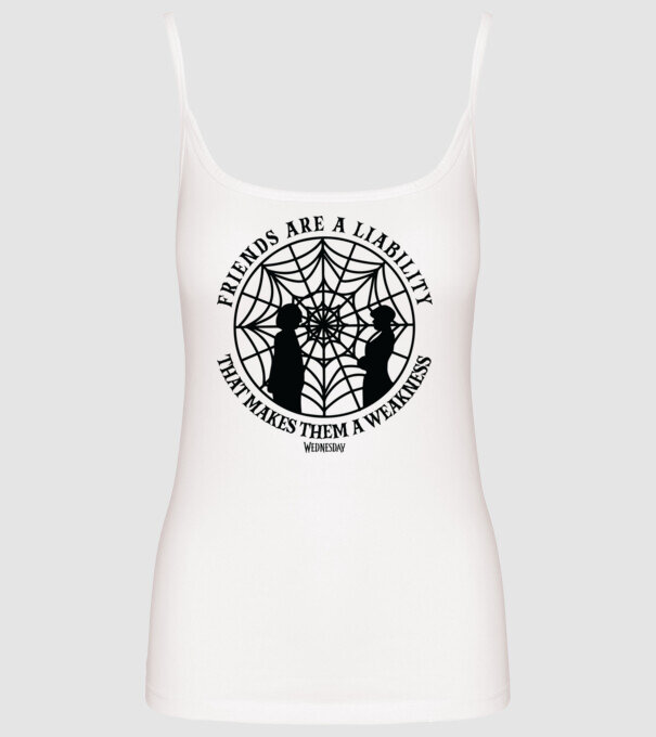  Friends are liability model alb pe tricou