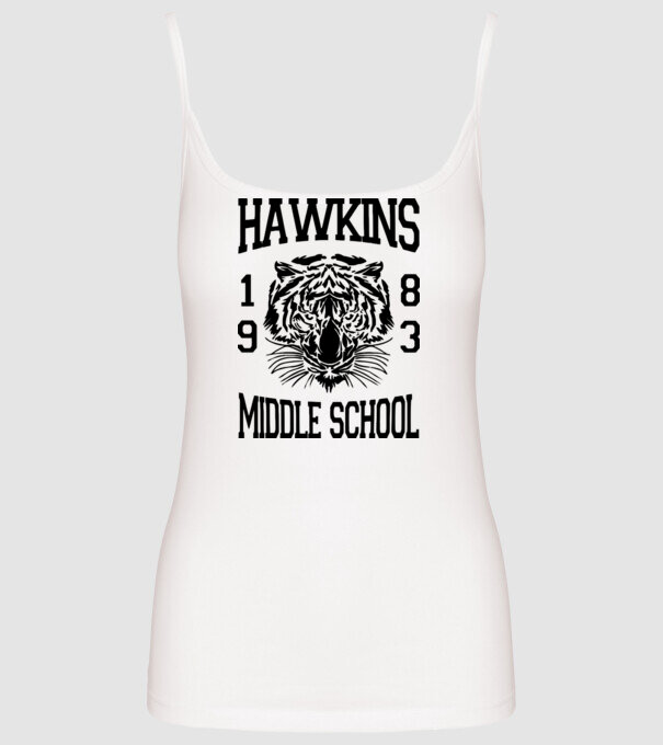hawkins middle school 83 model alb pe tricou