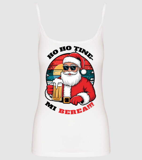 Ho ho ține mi berea! alb model alb pe tricou