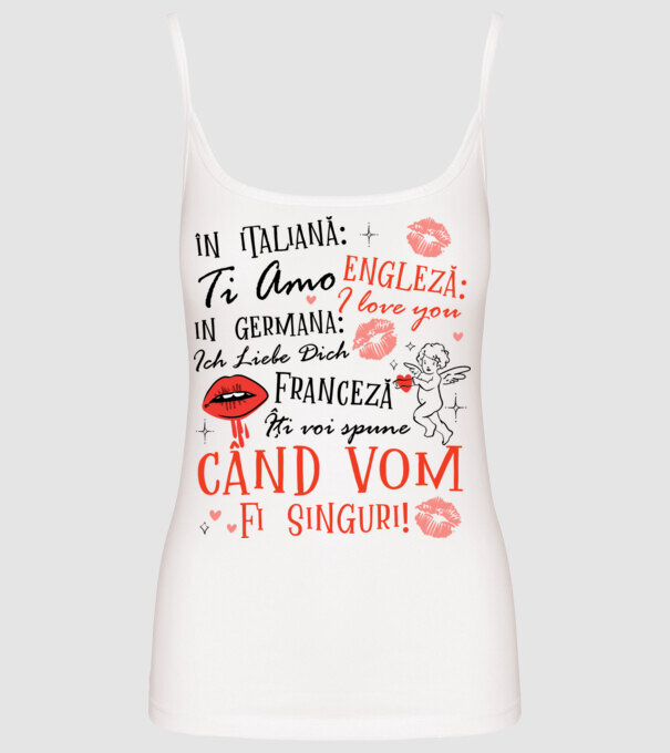 Lecție de limbă model alb pe tricou
