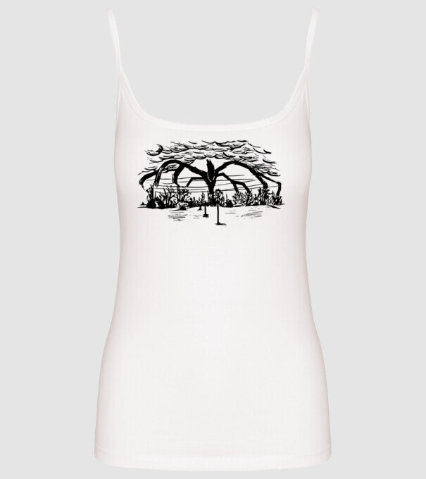 mind flayer drawing stranger things model alb pe tricou