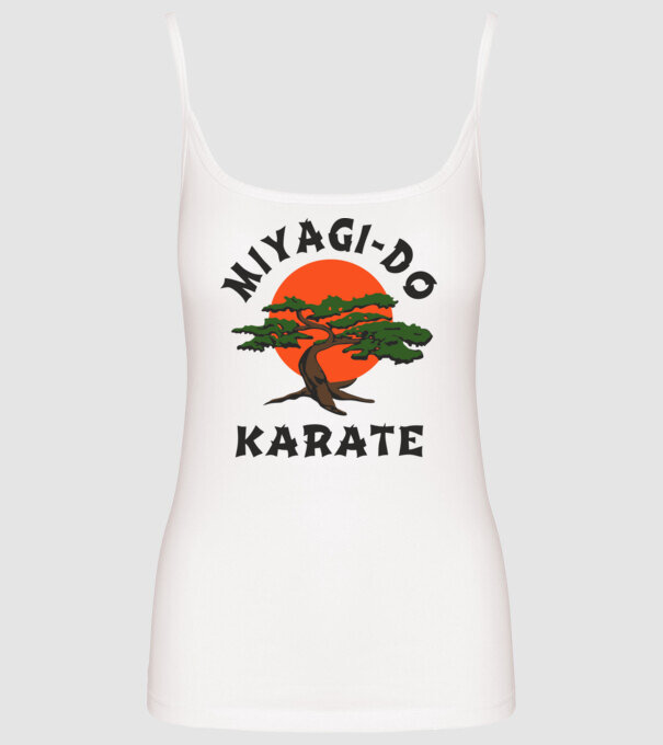 Miyagi-do karate cobra kai model alb pe tricou