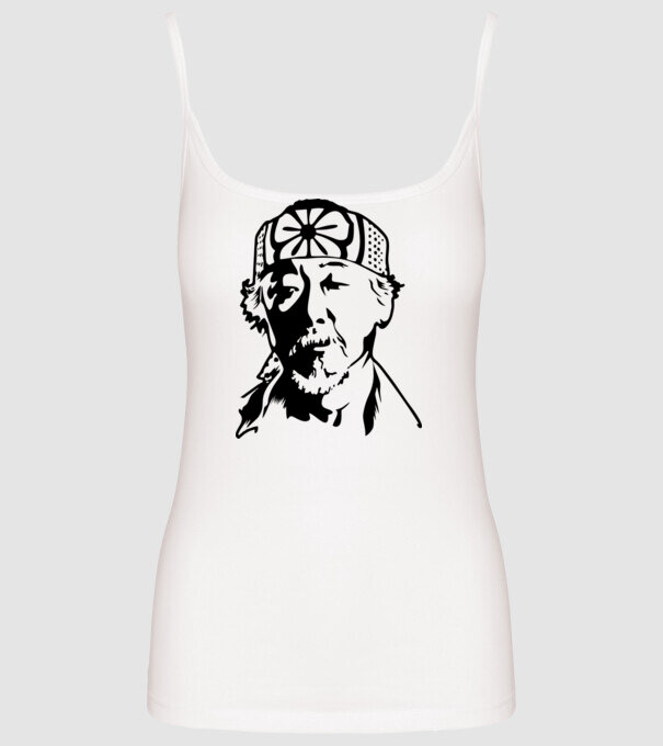 Miyagi head cobra kai model alb pe tricou