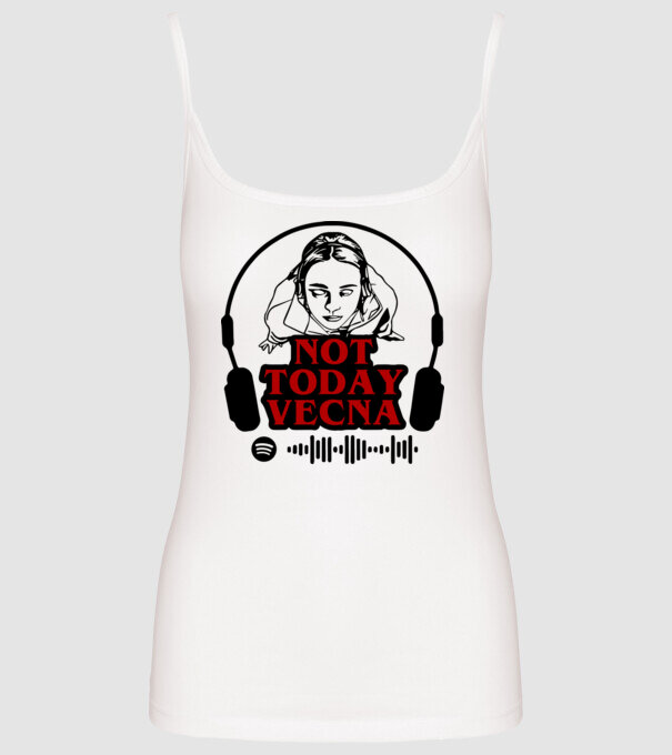 not today vecna model alb pe tricou