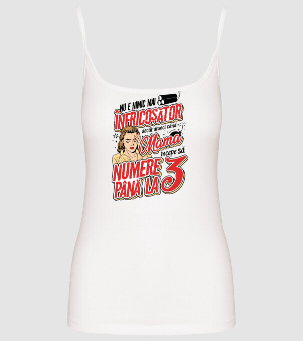 Nu e nimic mai înfricoșător decât model alb pe tricou