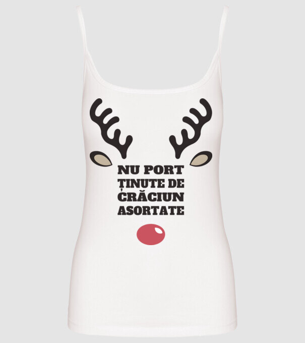 Nu port ținute de crăciun asortate crăciun chiar căprioară Alb model alb pe tricou