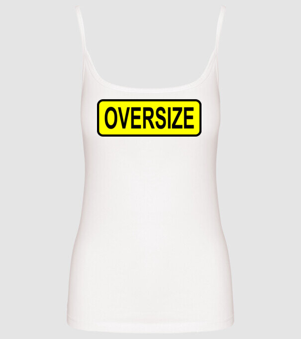Oversize model alb pe tricou