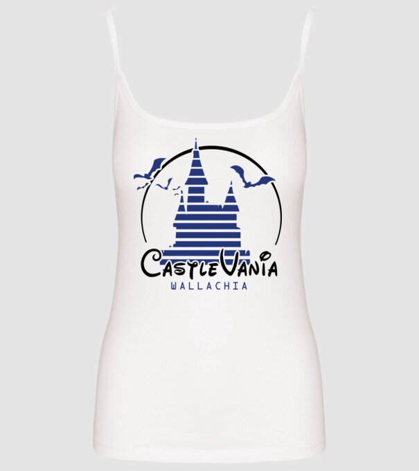 România CastleVania model alb pe tricou