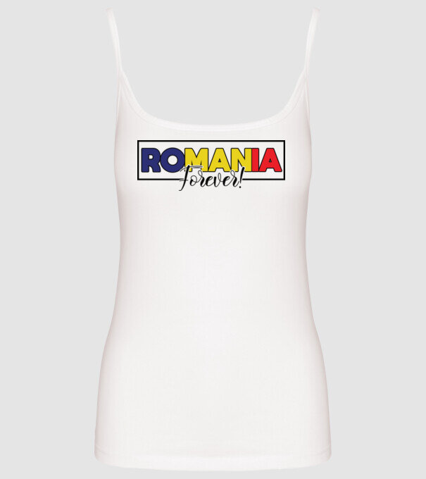 Romania forever model alb pe tricou