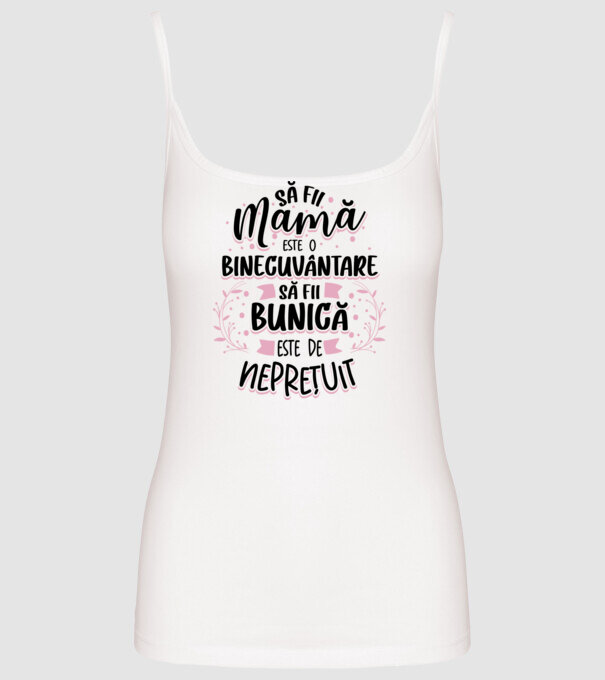 Să fii bunică este neprețuit model alb pe tricou