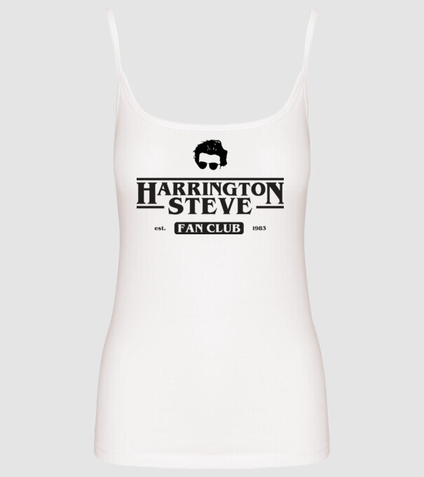 steve harrington fan club model alb pe tricou