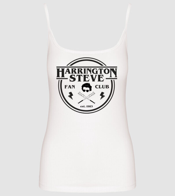 steve harrington fan club est 1983 model alb pe tricou
