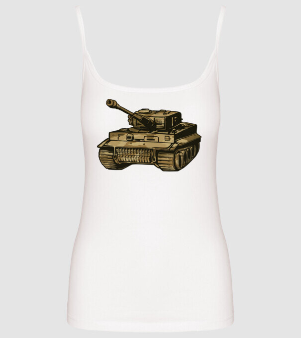 Tancuri model alb pe tricou