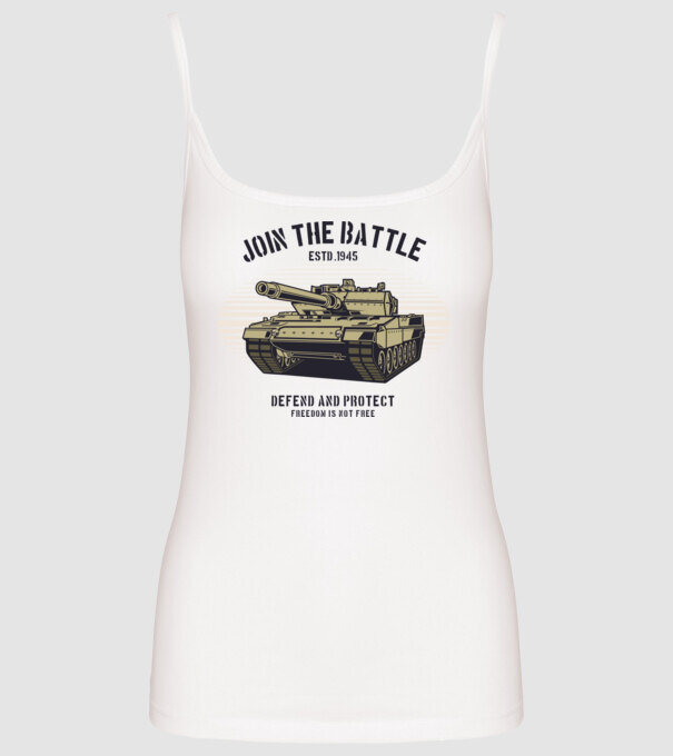 Tancuri model alb pe tricou