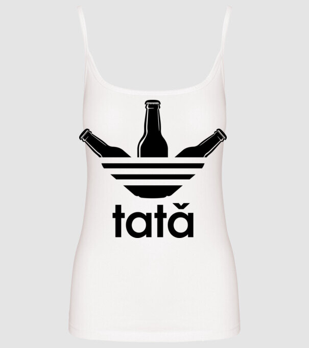 Tatadidas model alb pe tricou