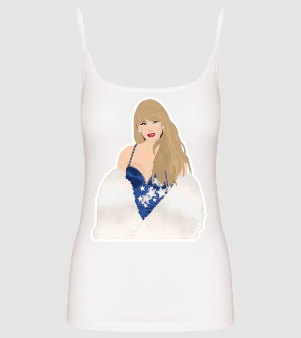 Taylor Swift blue model alb pe tricou