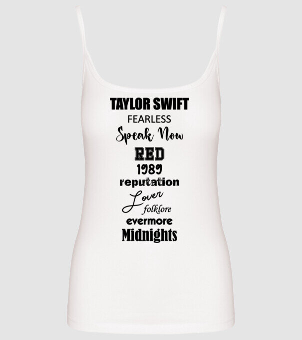 Taylor Swift Eras model alb pe tricou