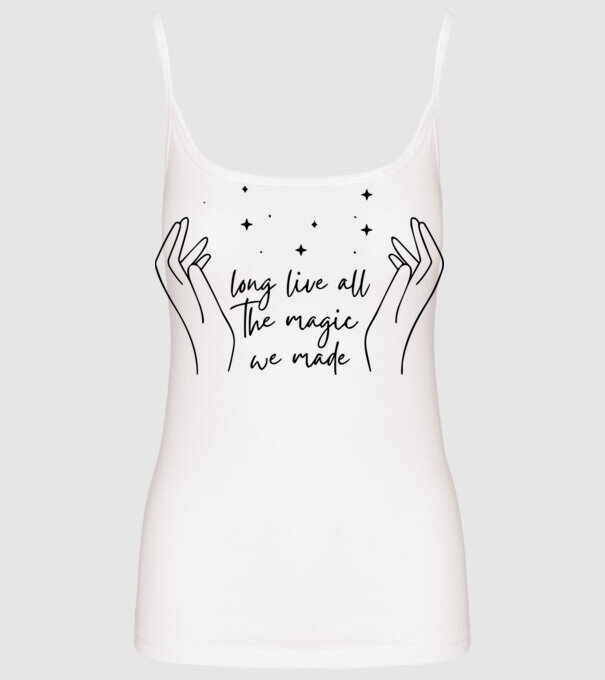 Taylor Swift long live all the magic we made model alb pe tricou