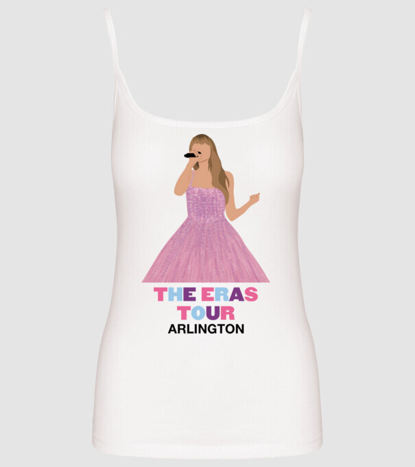 Taylor Swift The Eras Tour Arlington model alb pe tricou