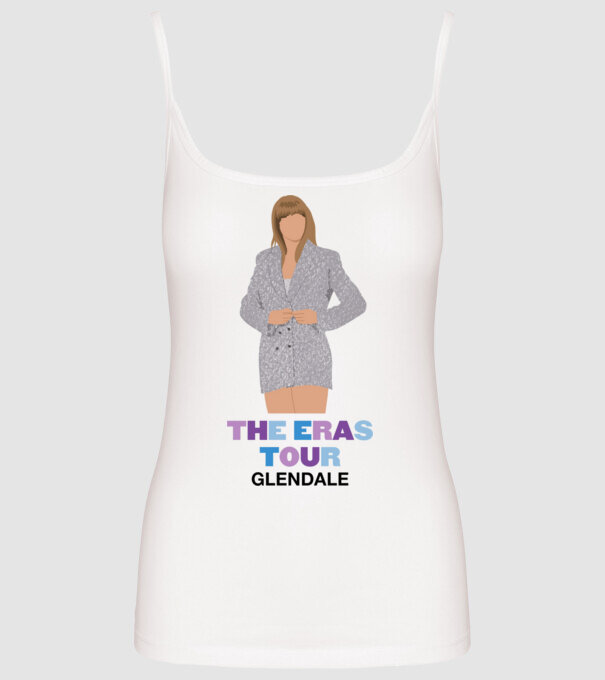 Taylor Swift The Eras Tour Glendale 2 model alb pe tricou