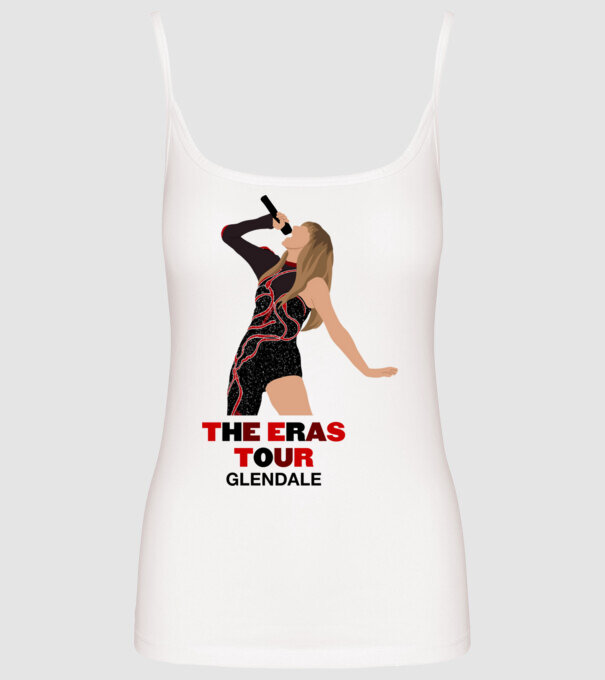 Taylor Swift The Eras Tour Glendale model alb pe tricou